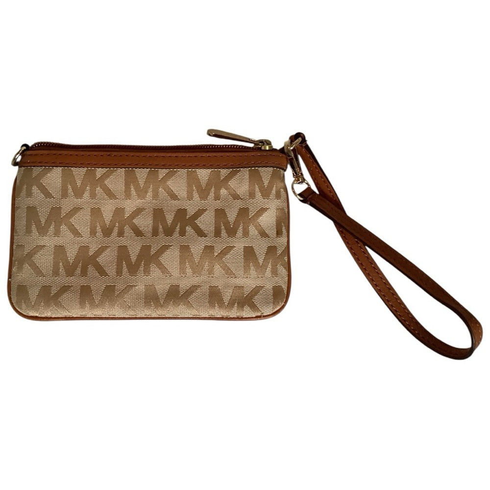 Michael Kors Beige Signature Tote with Pouch, Preloved